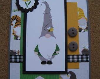 Gnome Handmade Card - Just Beecause