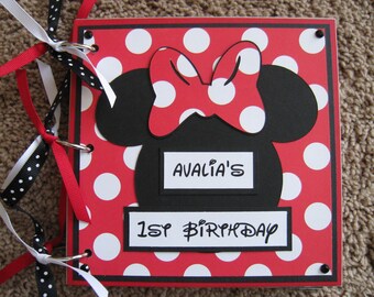 Handmade 6x6in Carte de Noël Disney Minnie Handmade 6x6in Carte de Noël Disney Minnie