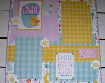 Shake your Bunny Tail Scrapbook Page