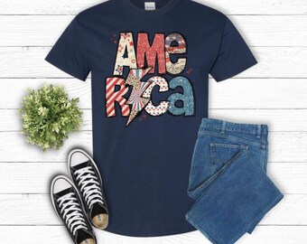 America Navy T-Shirt