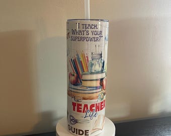 Teacher Life 20oz Stainless Steel Tumbler