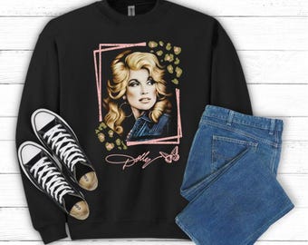 Dolly Parton Black Sweatshirt