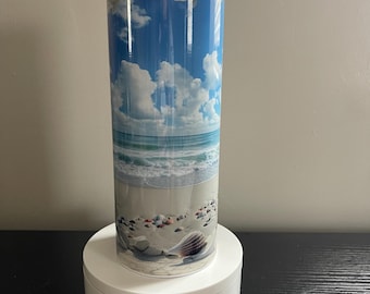 20oz Beach 3D Tumbler