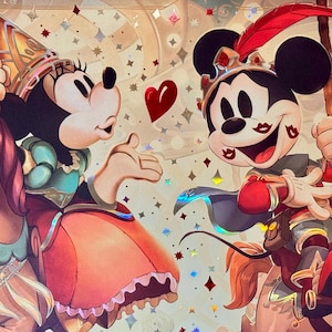 Mickey & Minnie  Parks Exclusive Foil Lorcana Playmat