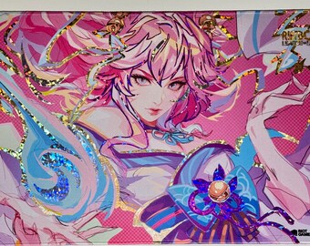 Foil Prismatic Spirit Blossom Ahri Playmat –riftbound League of