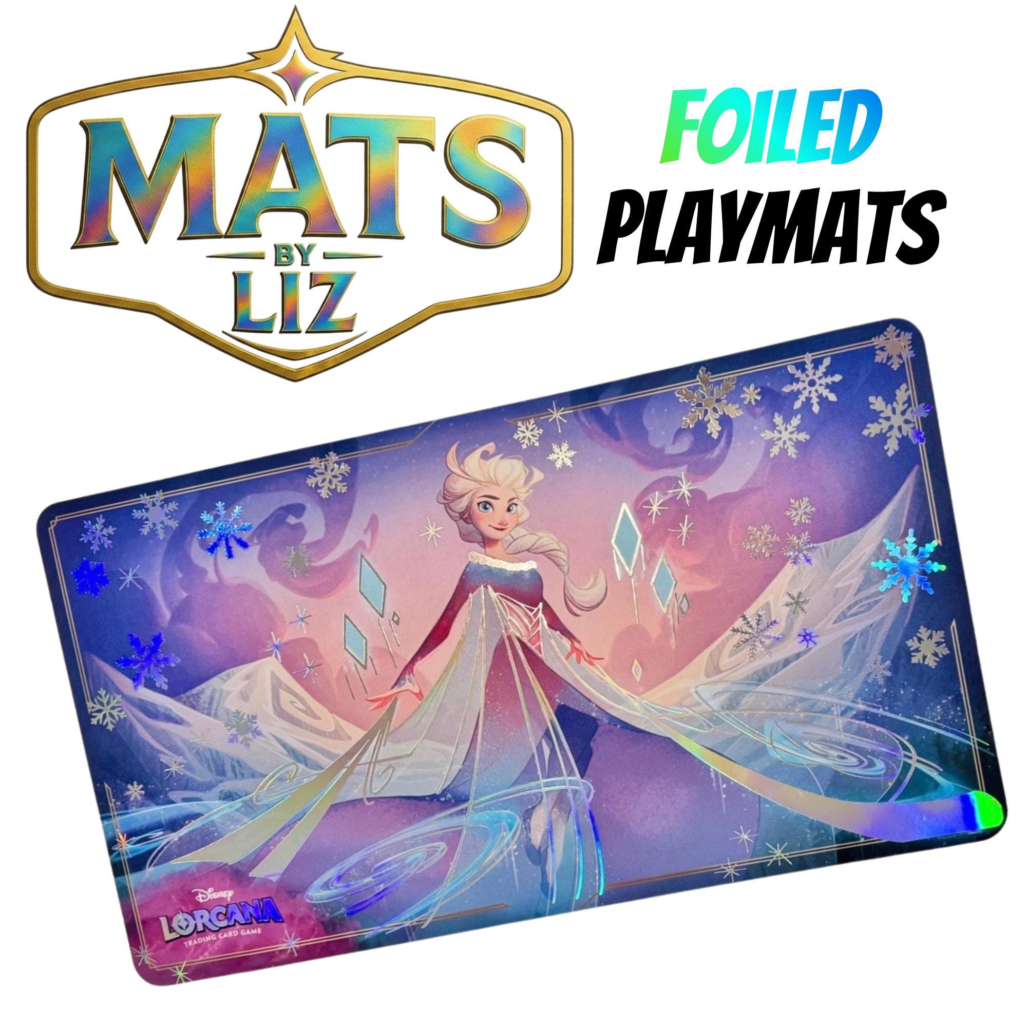 Foiled Winter Elsa Lorcana Playmat - Etsy