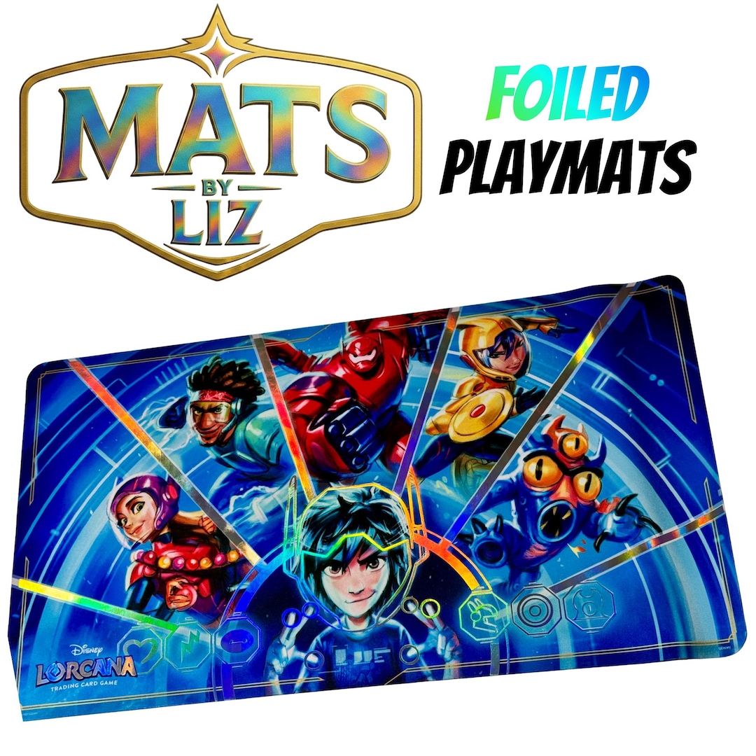 Foiled Big Hero 6 Lorcana Playmat – Disney TCG Mat - Etsy