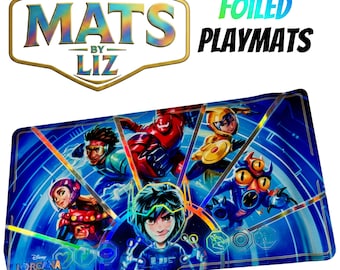 Foiled Big Hero 6 Lorcana Playmat – Disney TCG Mat