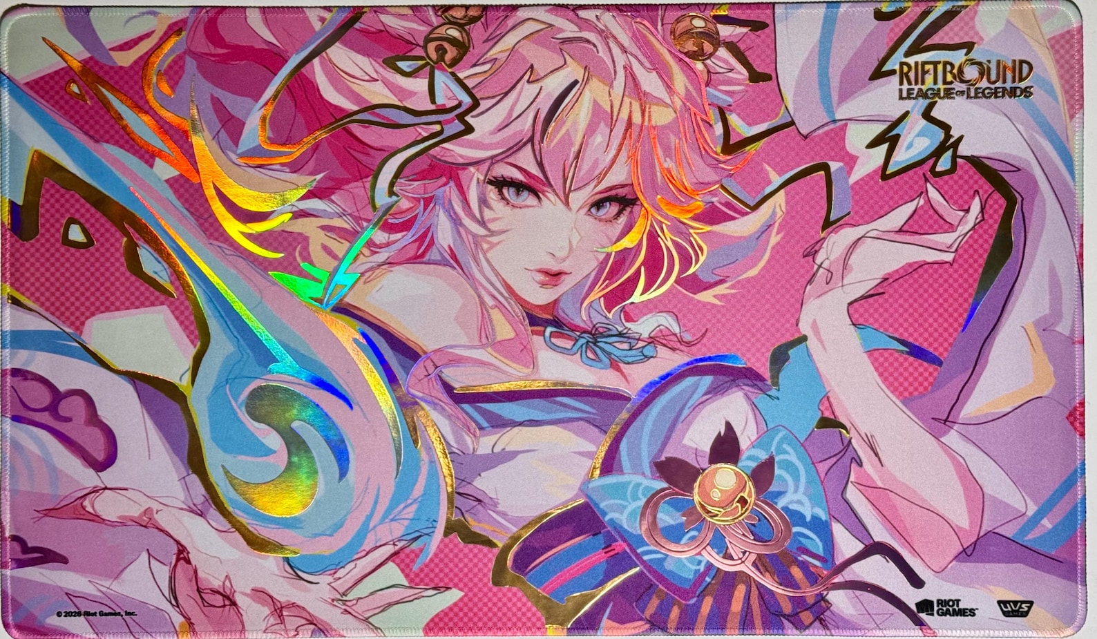 Foil Spirit Blossom Ahri Playmat –riftbound League of Legends Mat With ...