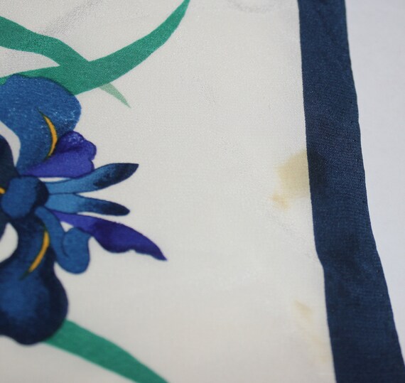 Vintage Iris Silk Scarf Museum of Fine Arts Bosto… - image 3