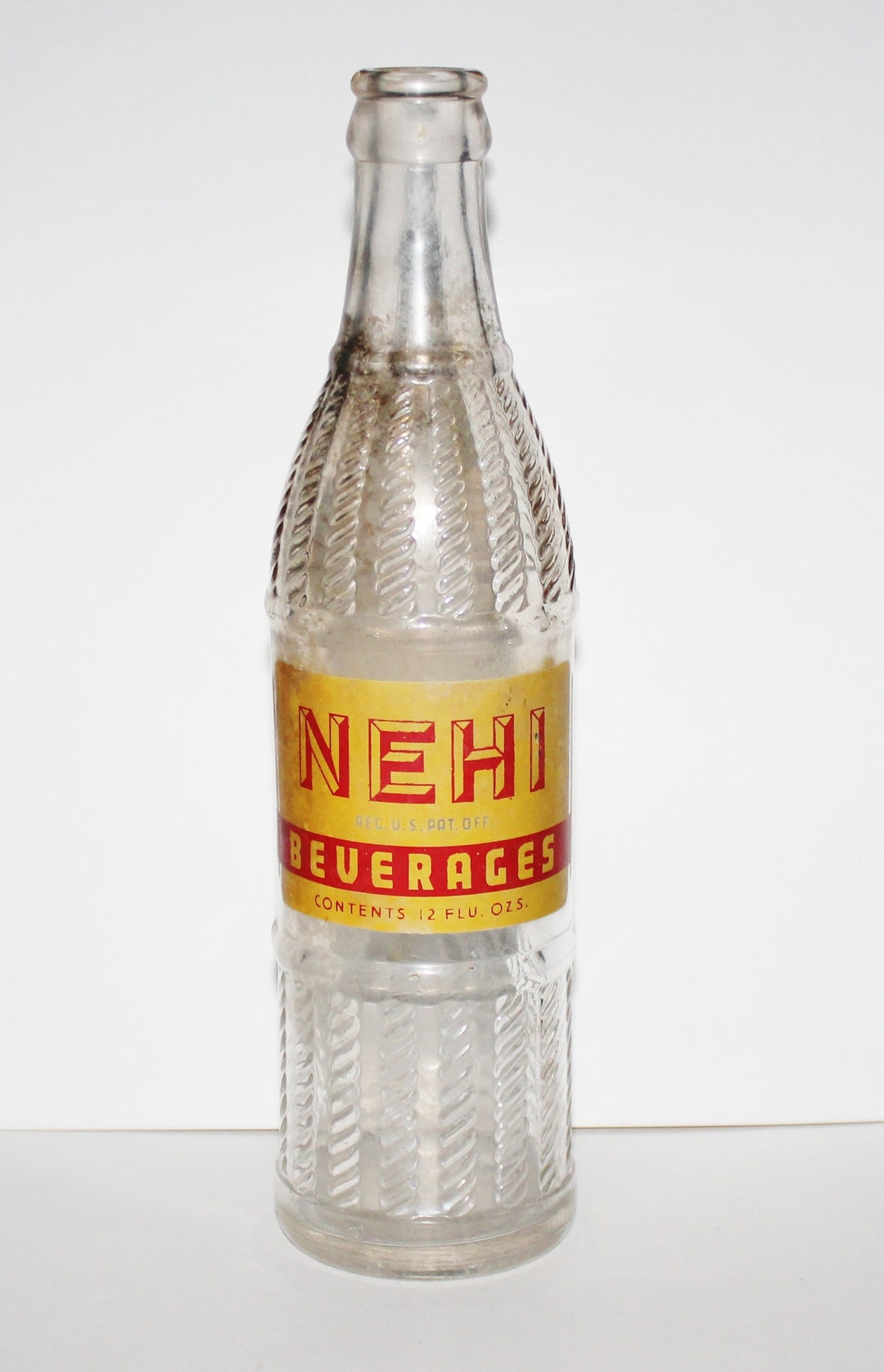 Vintage Nehi Beverages Bottle, Duraglas, 70s Bottle Etsy
