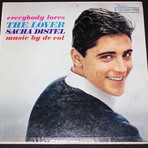 Vintage Sacha Distel Everybody Loves the Lover Music by De Vol LP Record
