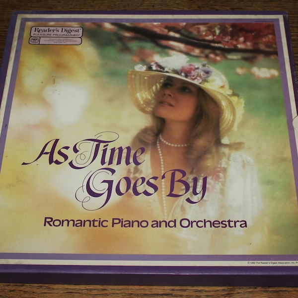 Vintage As Time Goes By Romantic Piano Orchestra Reader's Digest Record Set