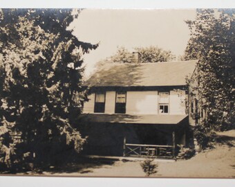 1900 年代初頭のキャビン ホームのアンティーク リアル写真ポストカード