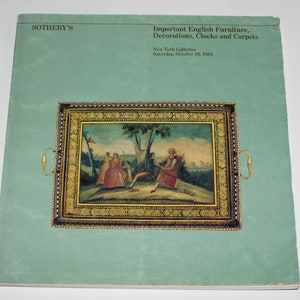 Vintage Sotheby&#39;s New York October 1983 Auction Book Important English Furniture