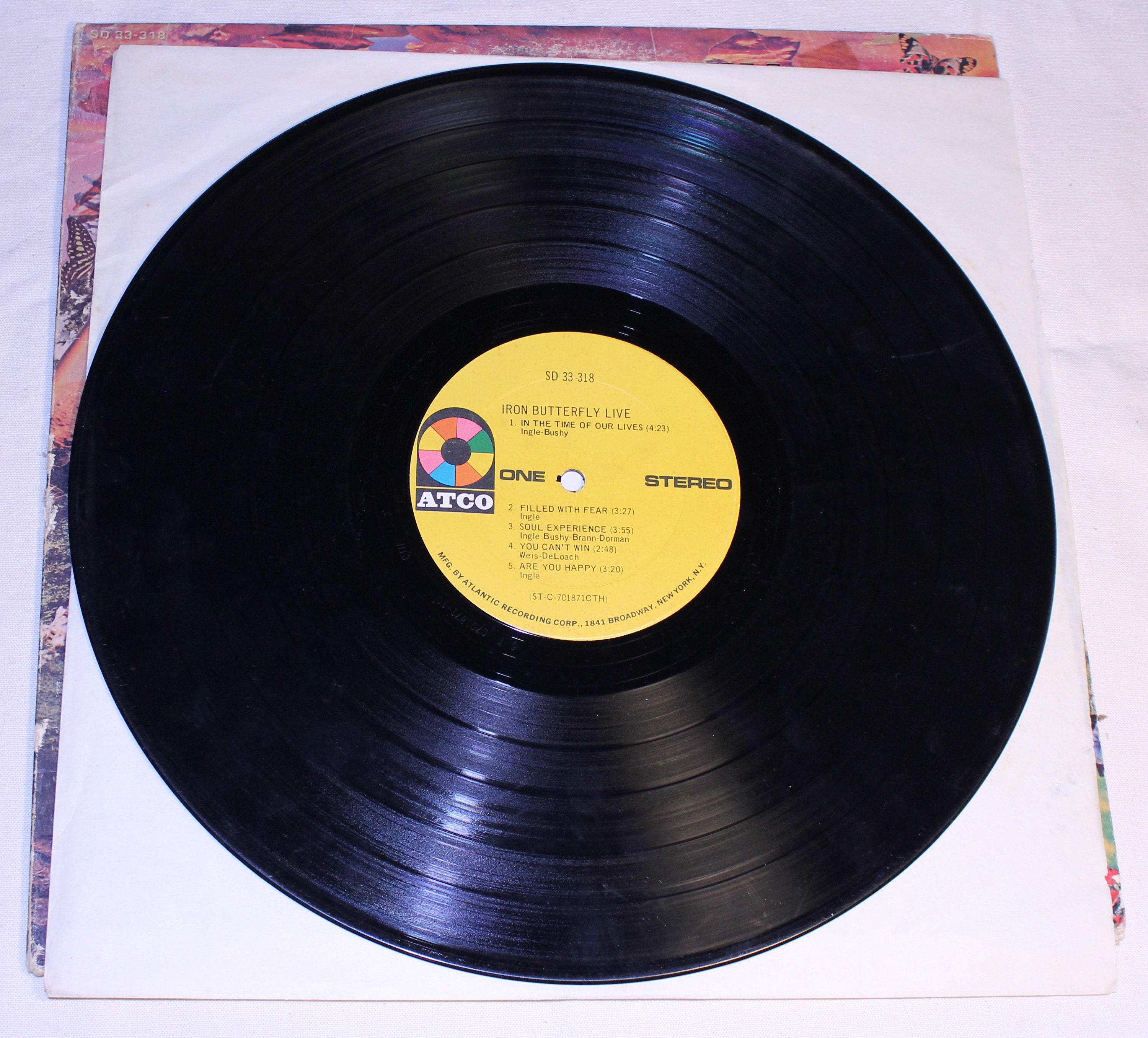 Vintage Iron Butterfly Live Album Iron Butterfly Record 70s Etsy