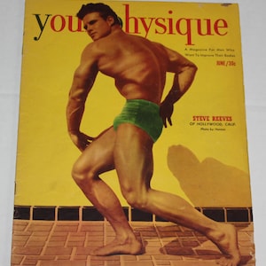 Vintage Your Physique Magazine Steve Reeves June 1951