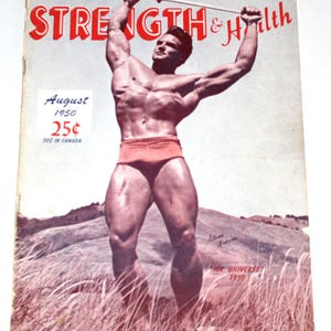 Vintage Strength & Health Magazine Mr Universe August 1950