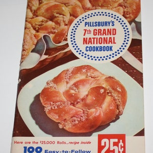 Vintage Pillsburys 7. Grand National Kochbuch aus den 1950er Jahren