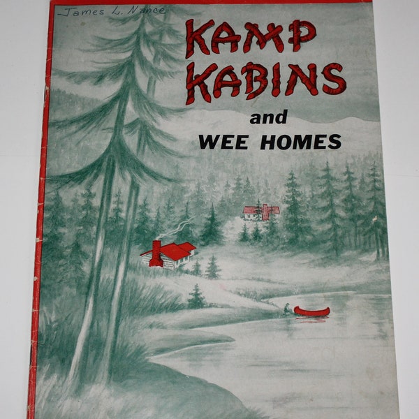 Vintage Kamp Kabins Wee Homes Pläne Katalog bestellen