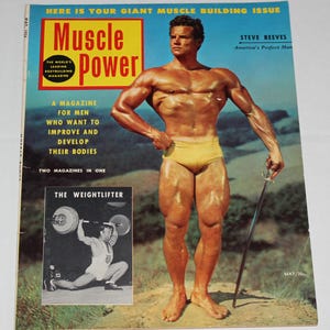 Vintage Muscle Power Magazine Steve Reeves May 1954