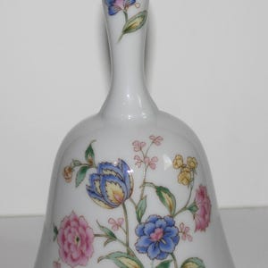 Vintage Floral Porcelain Bell Made in Japan