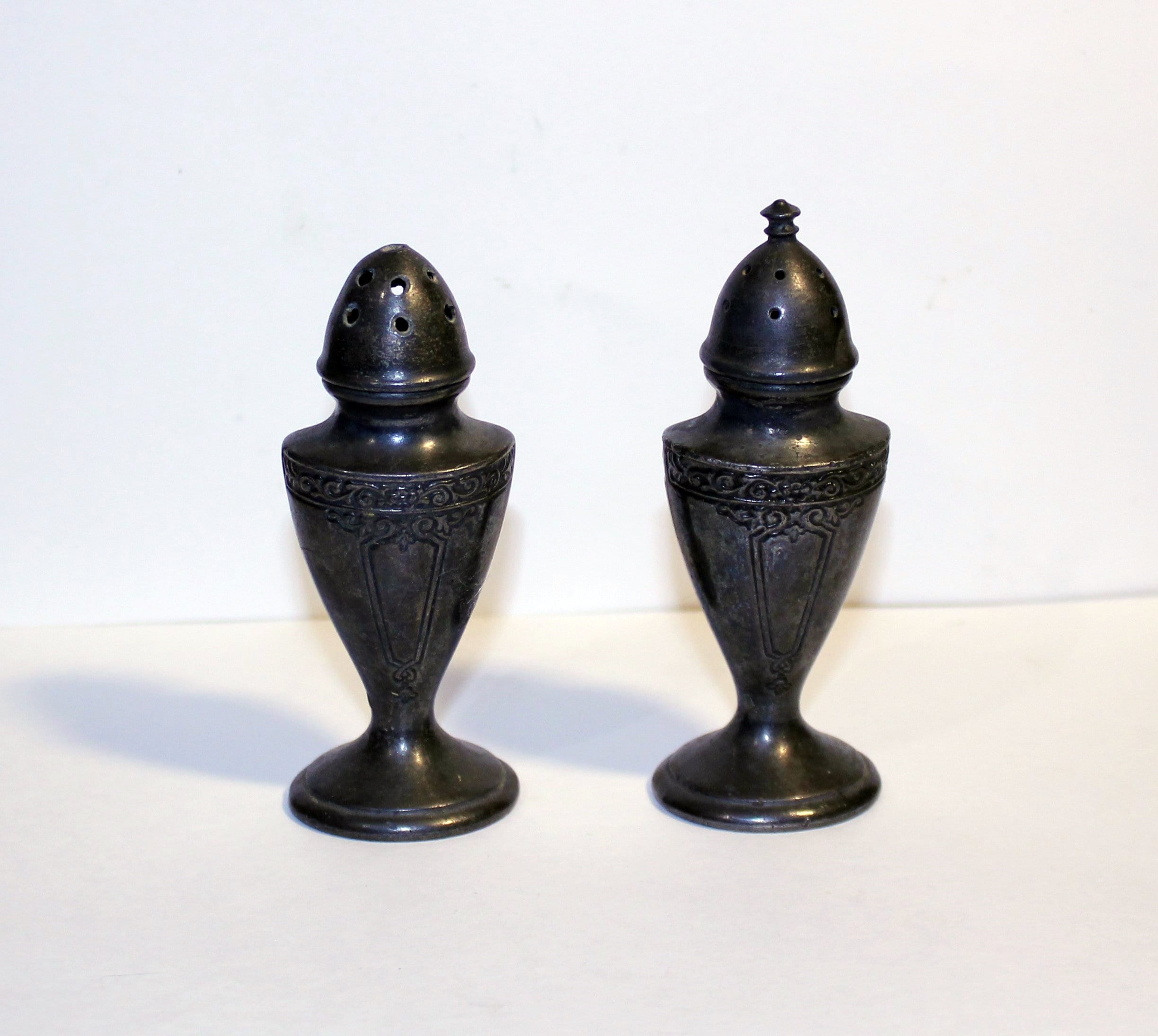 Vintage Avon Salt and Pepper Shakers Silver Plate Art Deco Etsy