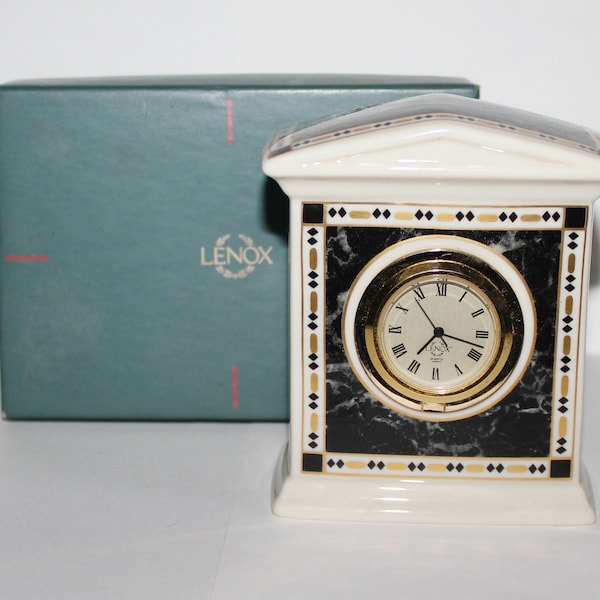 Reloj Lenox China Forum Mármol Cuarzo con Caja Original