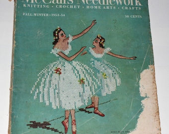 Vintage McCall Needlework Magazine Fall-Winter 1953-54