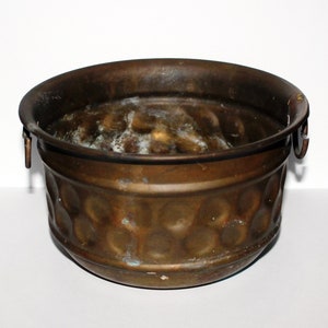 Vintage Brass Flower Pot Made in India, Brass Garden Decor, Indoor Garden Decor, Indoor Plant Pot