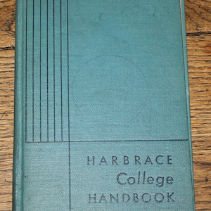 Harbrace College Handbook John Hodges 1946 College Book