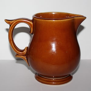 Vintage McCoy Pottery Brown Creamer Small Pitcher