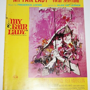 Vintage My Fair Lady Vocal Selection Audrey Hepburn 1956, Sheet Music