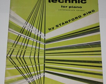 Vintage Teen-age Technic for Piano by Stanford King Sheet Music