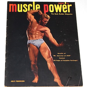 Vintage Muscle Power Weightlifting Eric Pedersen Magazine February 1949