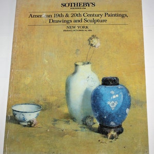 Vintage Sotheby&#39;s October 1984 Auction Book Sculpture, Paintings, Drawings