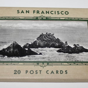 Vintage San Francisco Californië ansichtkaarten J.C. Bardell de grijze lijn
