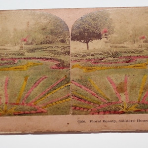 BW Kilburn Stereoview Getinte Floral Beauty Dayton Ohio 1903 antieke kaart