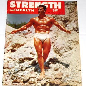Vintage Strength & Health Magazine Chet Spittle May 1954