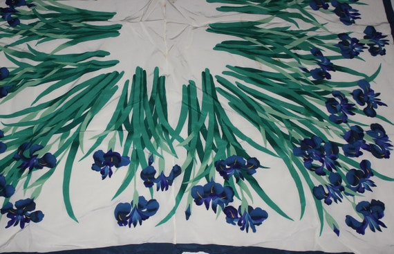 Vintage Iris Silk Scarf Museum of Fine Arts Bosto… - image 5