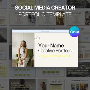 social media manager starter kit content manager portfolio canva template social media manager canvas portfolio starter kit bundle social media content creator tool kit template bundles freelance business owner online coaching