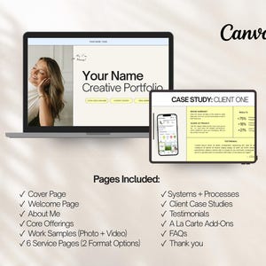 social media manager starter kit content manager portfolio service guide pitch deck media kit canva template