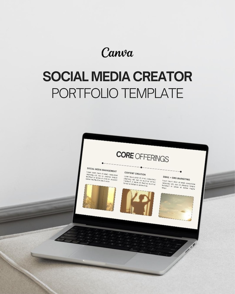 social media manager portfolio + service outline pitch deck content manager portfolio canva template social media manager canvas portfolio starter kit bundle social media content creator tool kit template bundles freelance business owner online coaching