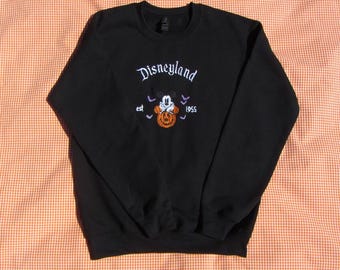 Mickey Skeleton Pumpkin Sweatshirt, Halloween Disney Inspired Crewneck