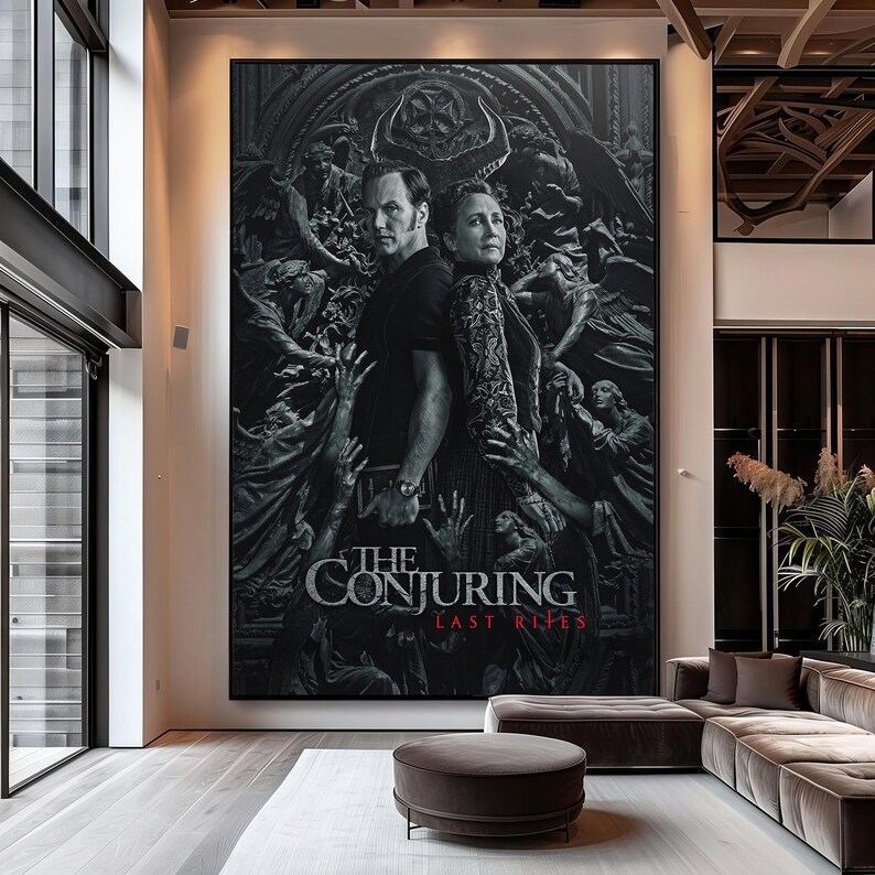The Conjuring Last Rites 2025 Poster | Horror Canvas Print | Frameless ...