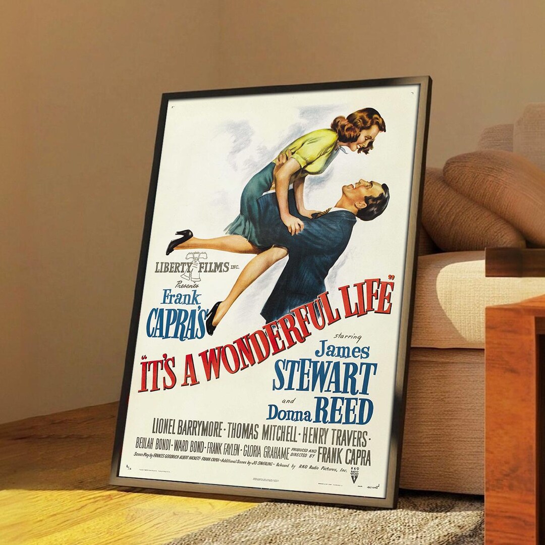 It's a Wonderful Life Movie Poster | Canvas Wall Art | Limited ...