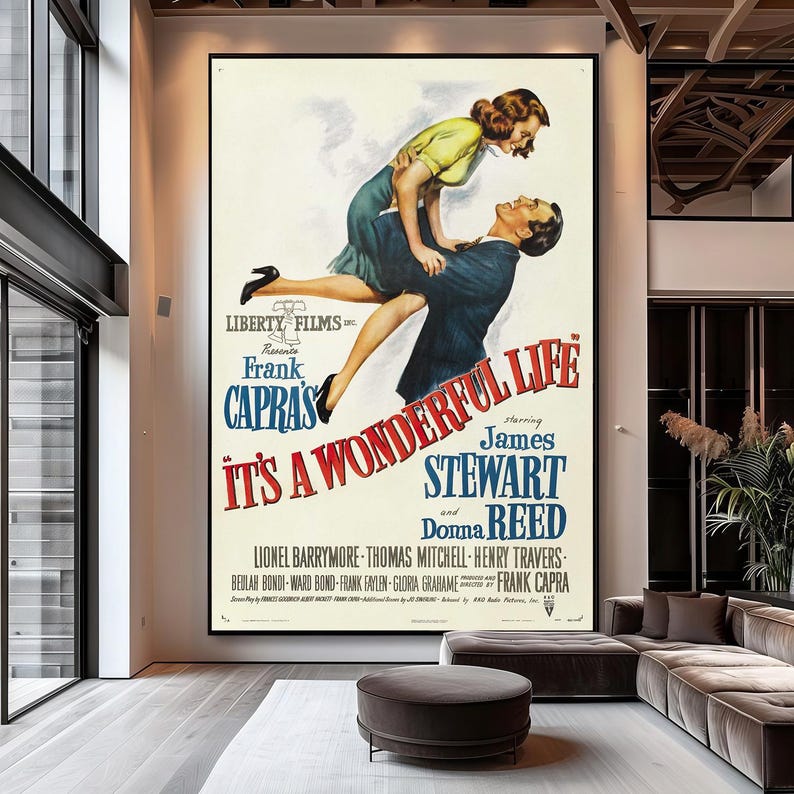 It's a Wonderful Life Movie Poster | Canvas Wall Art | Limited ...