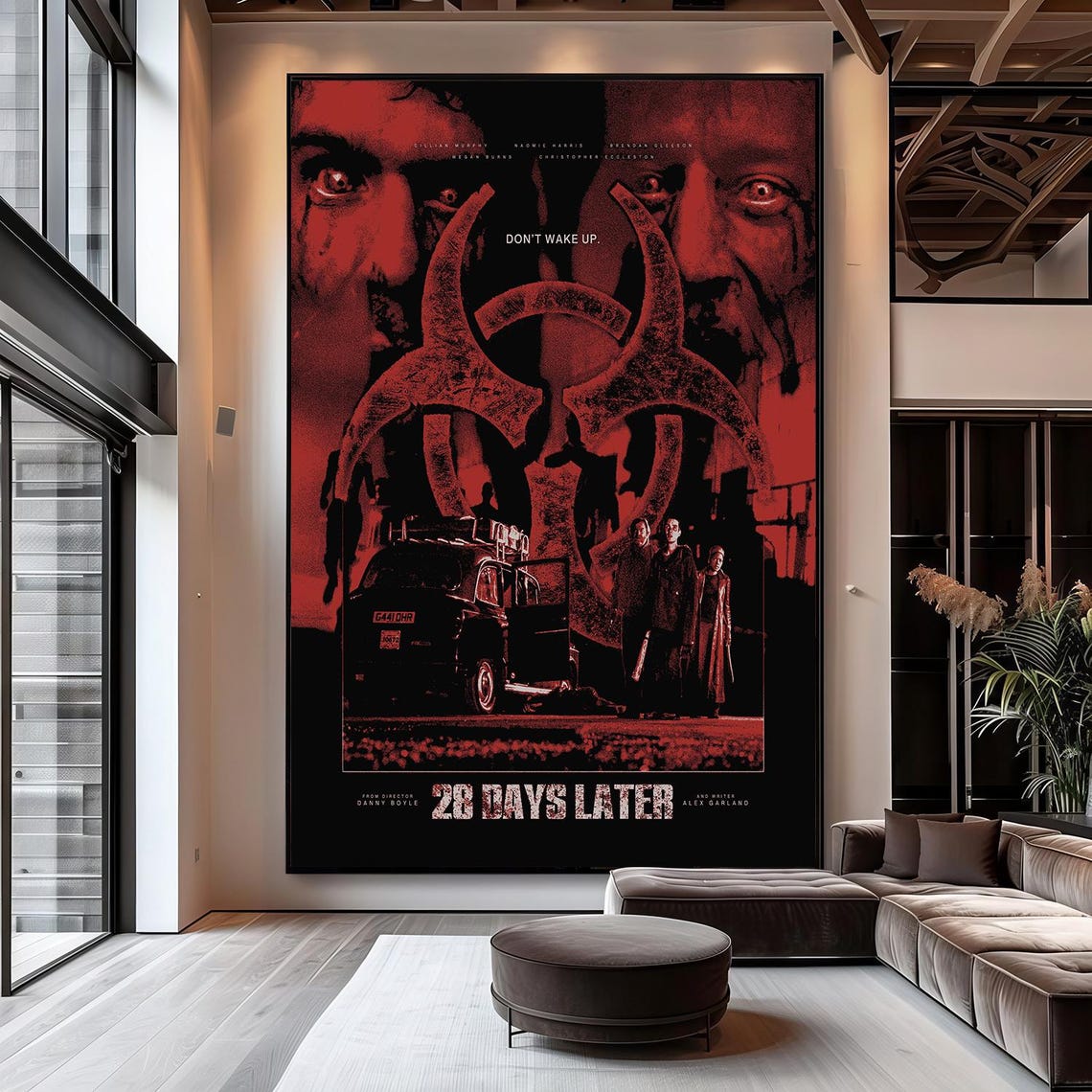 28 Days Later Classic Movie Poster | Canvas Wall Art | Retro Film Print ...