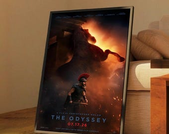 Plakat filmowy „Odyseja” | Grafika ścienna na płótnie | Kolekcja limitowana | Wydruk bez ramy | Dekoracja do domu | Pomysł na prezent