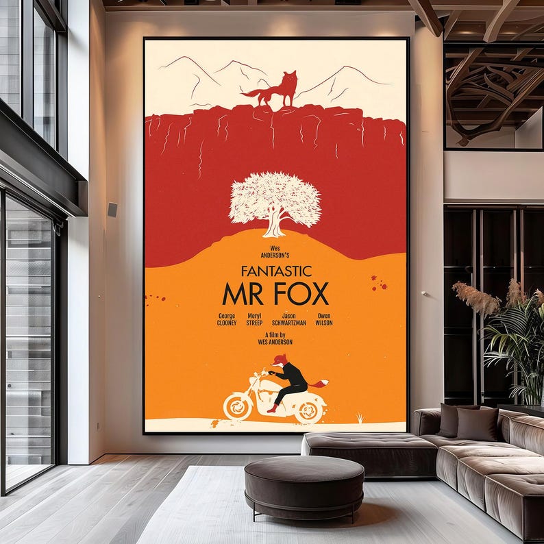 Fantastic Mr. Fox Movie Poster | Canvas Wall Art | Limited Collection ...